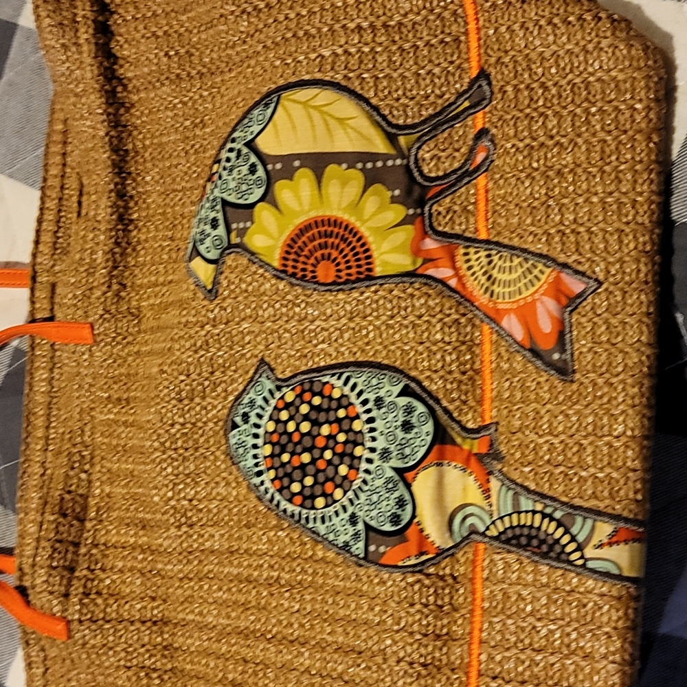 NWOT vera bradley straw bag - Picture 1 of 3